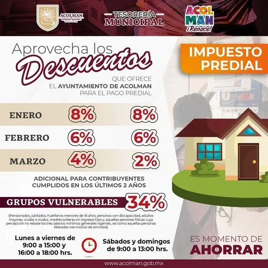 1704737530 Descuentos en Predial Gobierno Municipal de Acolman Comienza a Aplicar jpg