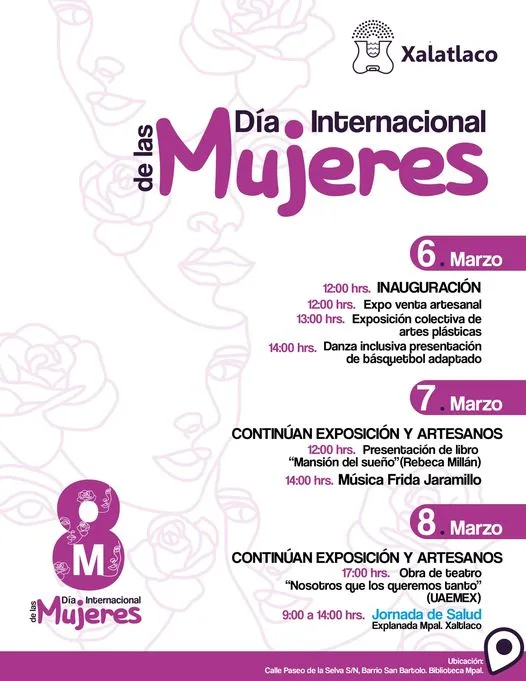 1709648463 Del 6 al 8 de Marzo DiaInternacionalDeLasMujeres jpg