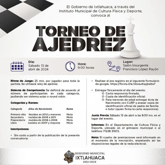 1709689425 Inscribete al Torneo de Ajedrez jpg