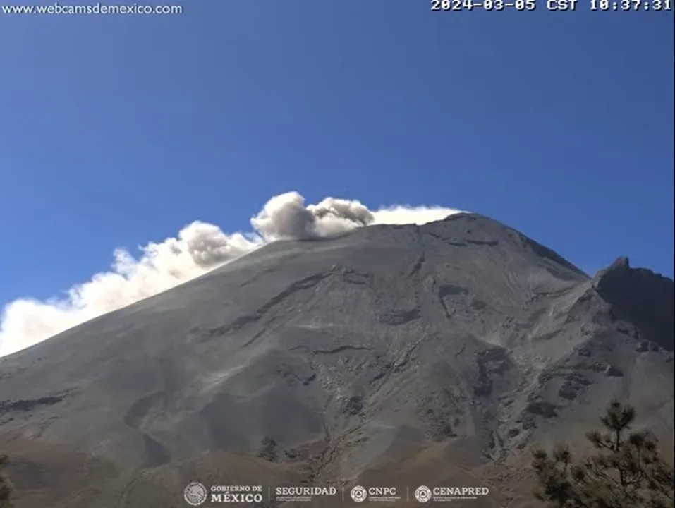 1709691279 ACTIVO EL VOLCAN POPOCATEPETL PERO CONTINUA EN SEMAFORO AMARILLO FASE jpg