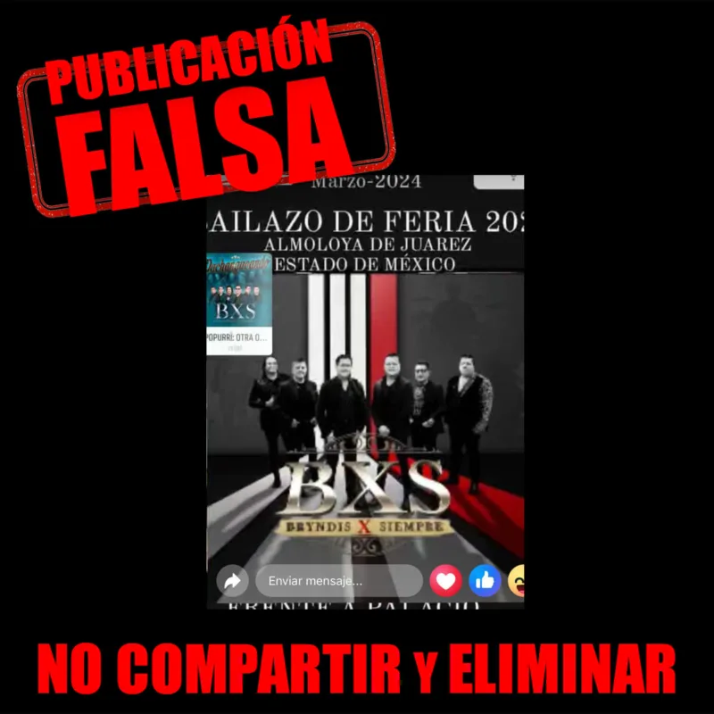 1709720130 801 Alerta Circula informacion falsa sobre la cartelera de bandas en