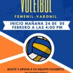 Mañana inicia el torneo relámpago de voleibol femenil-varionil. Ven y