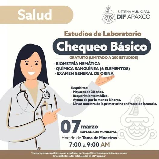 1709728176 Chequeo Basico Estudios de Laboratorio Gratuitos jueves jpg