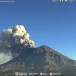 MUY ACTIVO EL VOLCÁN POPOCATÉPETL.