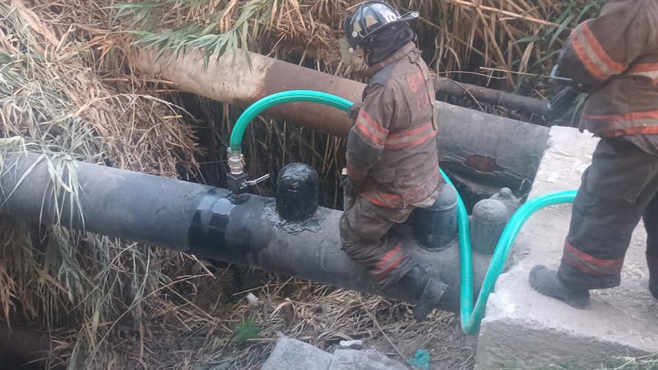 Nuestros elementos de la Direccion de Proteccion Civil y Bomberos