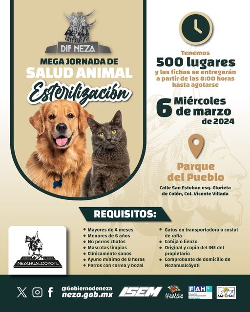 ¡Se un dueno responsable y esteriliza a tu mascota