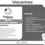La empresa Polycon industrias está ofertando la siguiente vacante. Si