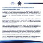Operativo de Seguridad para la Jornada Electoral en Naucalpan. Este