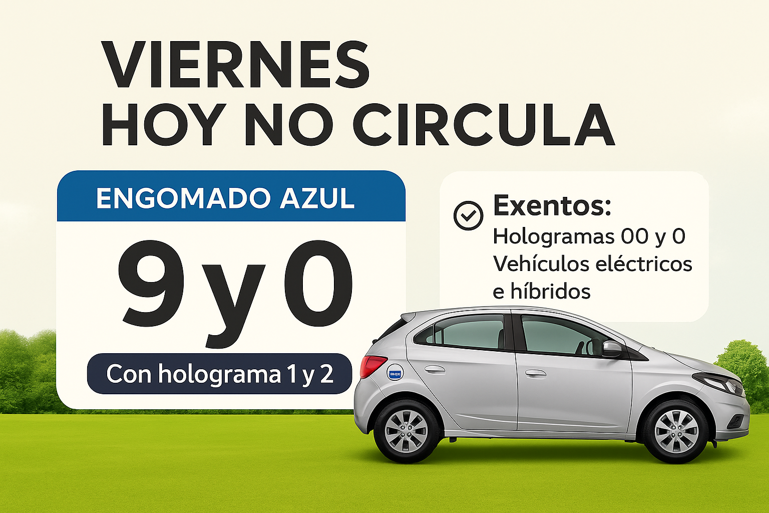 Hoy no circula viernes